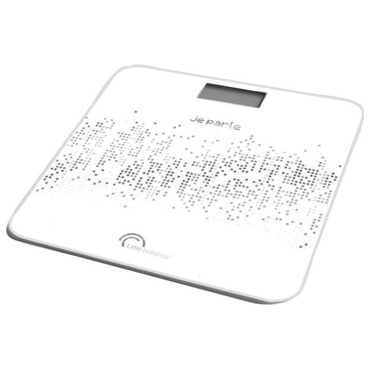 LITTLE BALANCE Pese-personne parlant Voice 180kg / 100g - Noir