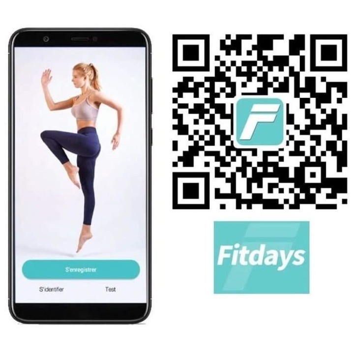 LITTLE BALANCE Pese-personne impédancemetre connecté blanc 180kg / 1