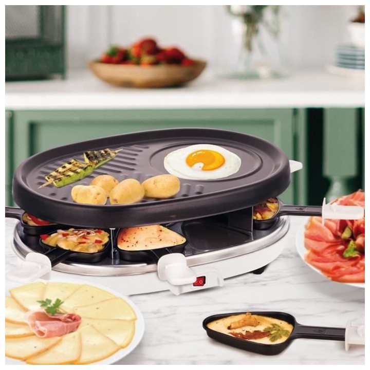 LITTLE BALANCE 8488 Cheese & Grill Party, Raclette Grill Plancha 3 en