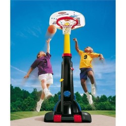 Little Tikes - Grand Panier de Basket Ajustable avec 1 Ballon Junior