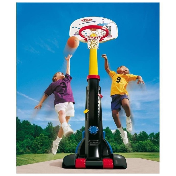 Little Tikes - Grand Panier de Basket Ajustable avec 1 Ballon Junior