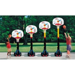 Little Tikes - Grand Panier de Basket Ajustable avec 1 Ballon Junior