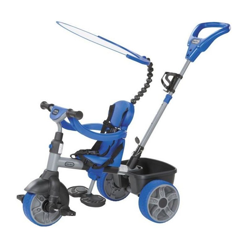 Little Tikes - Tricycle Evolutif 4 en 1 - Bleu - De 9 mois a 3 ans