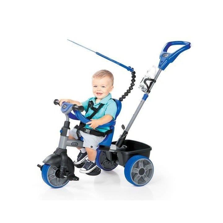 Little Tikes - Tricycle Evolutif 4 en 1 - Bleu - De 9 mois a 3 ans