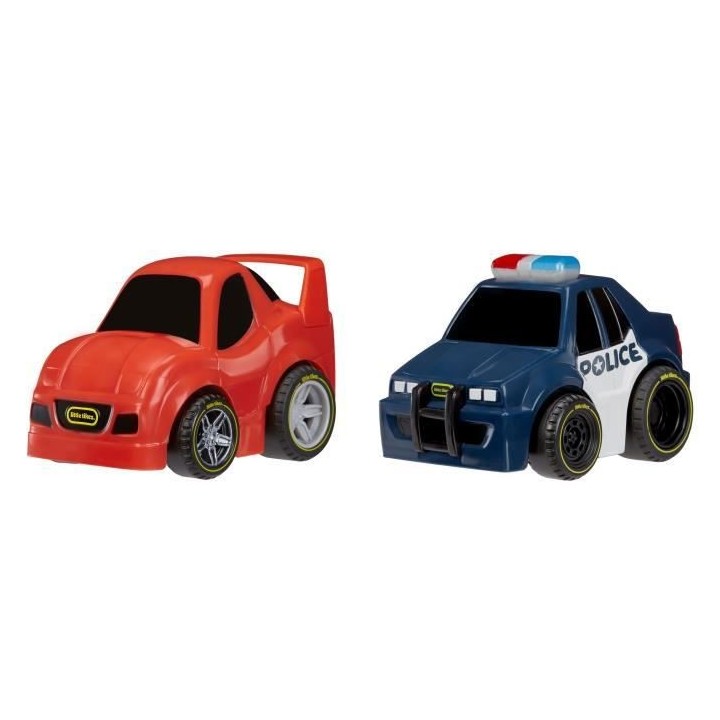 Little Tikes - Coffret de 2 Voitures Crazy Fast a Rétro Friction - Vo
