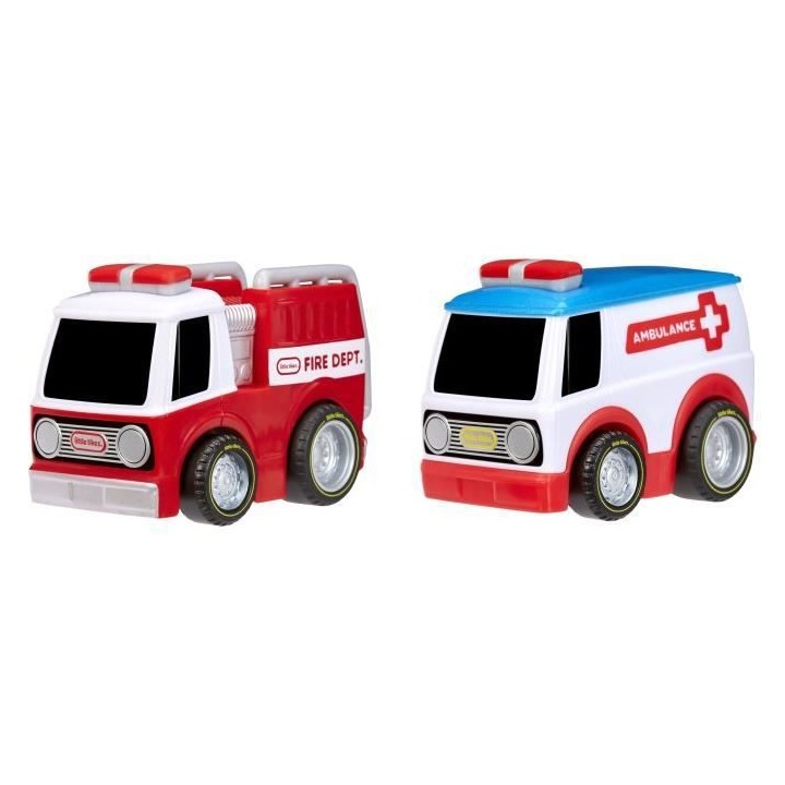 Little Tikes - Coffret de 2 Voitures Crazy Fast a Rétro Friction - Vo