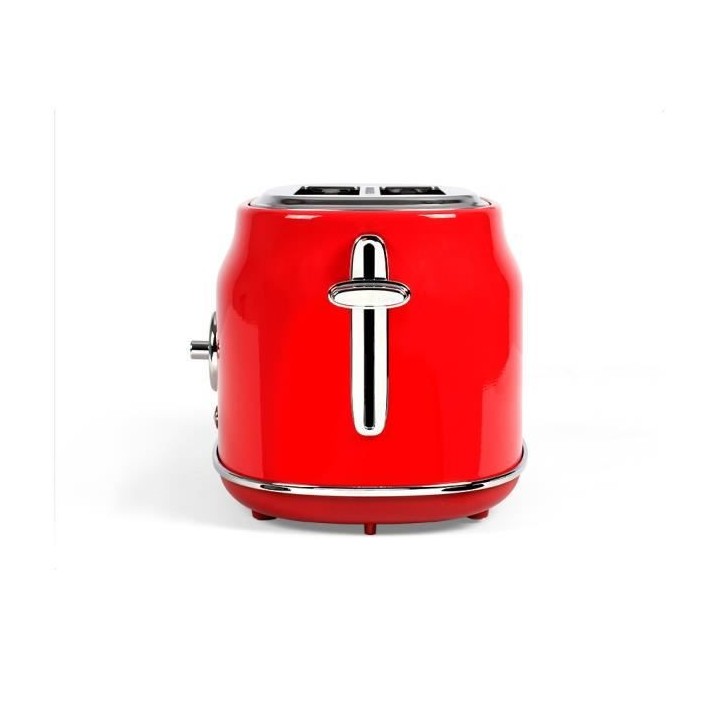 LIVOO DOD181R Grille-pains rétro - 2 fentes - 815W - Thermostat régl