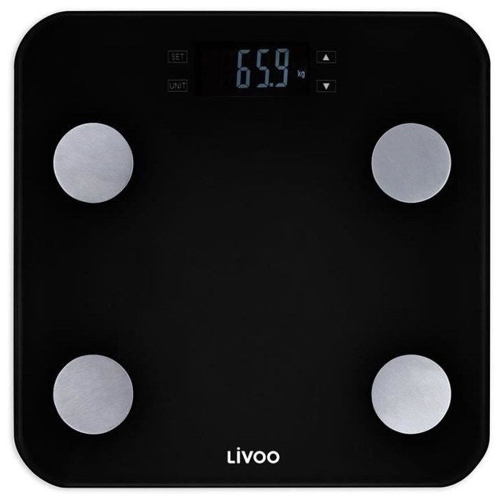 LIVOO DOM427N Pese-personne impédancemetre - 13 mémoires utilisateur