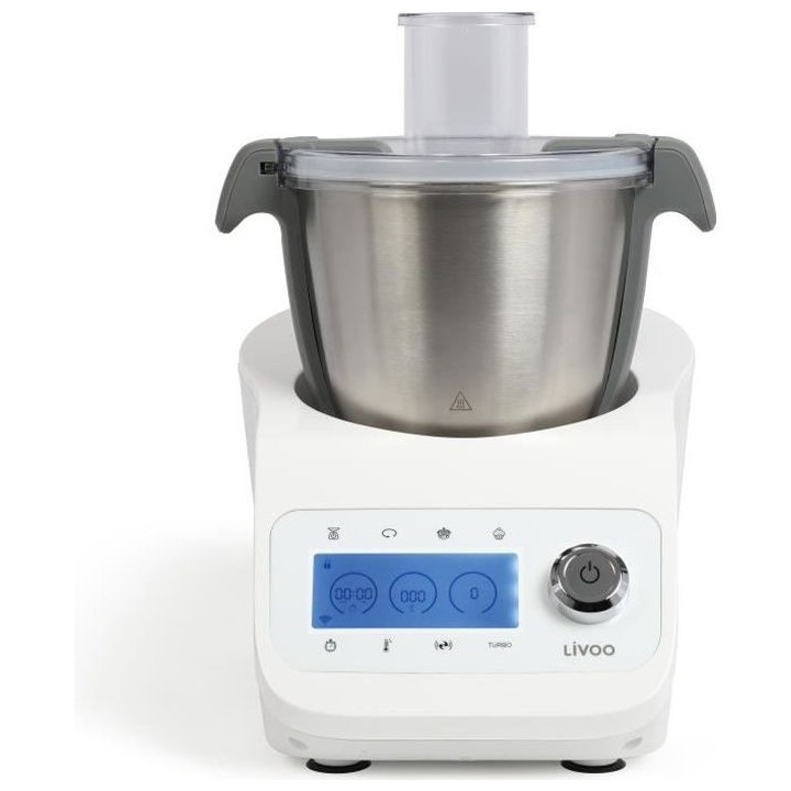 LIVOO DOP219W - Robot multifonctions Super Cooker - 12 vitesses - 125