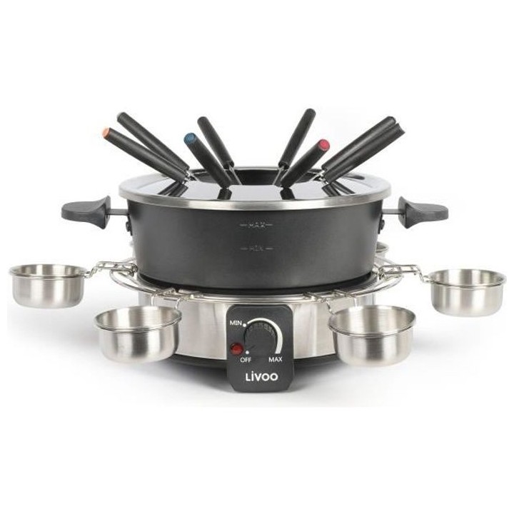 LIVOO DOC264 Appareil a fondue électrique 1000W - 1,8L - 8 fourchette
