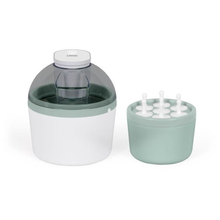 LIVOO - Sorbetiere - DOM461 - 1 L - Interrupteur ON/OFF - Cuve a accum