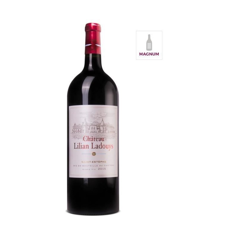 Magnum Château Lilian Ladouys 2015 Saint Estephe - Vin rouge de Bordeaux