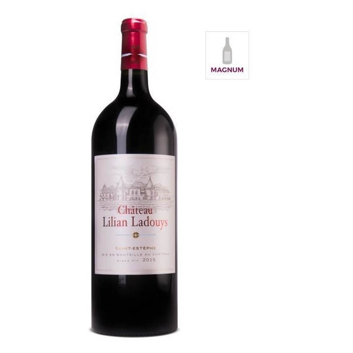 Magnum Château Lilian Ladouys 2015 Saint Estephe - Vin rouge de Borde