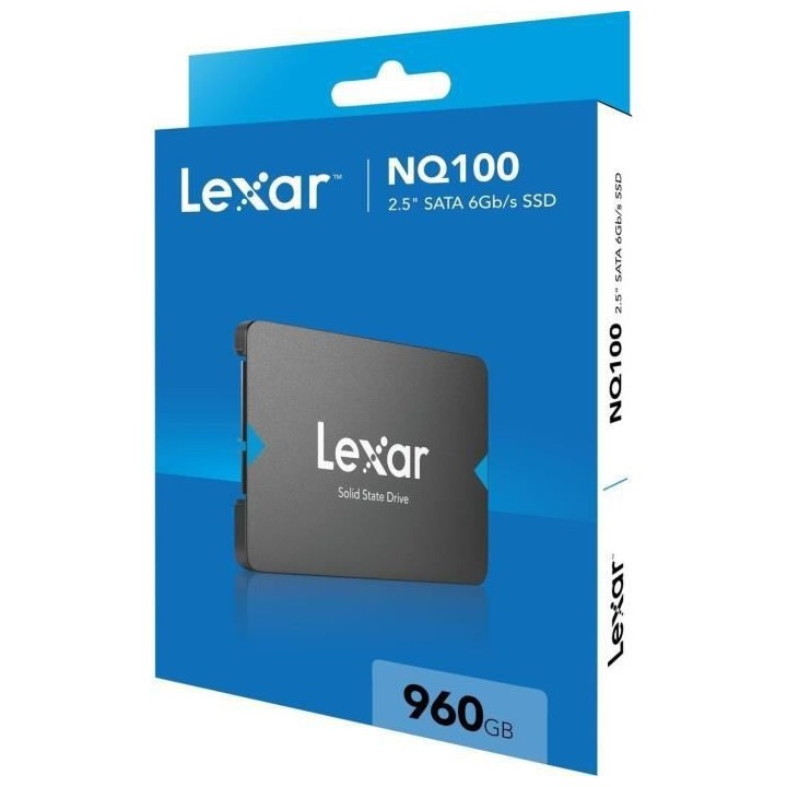 Disque SSD Interne - LEXAR - NQ100 - 960Go - (LNQ100X960GRNNNG)