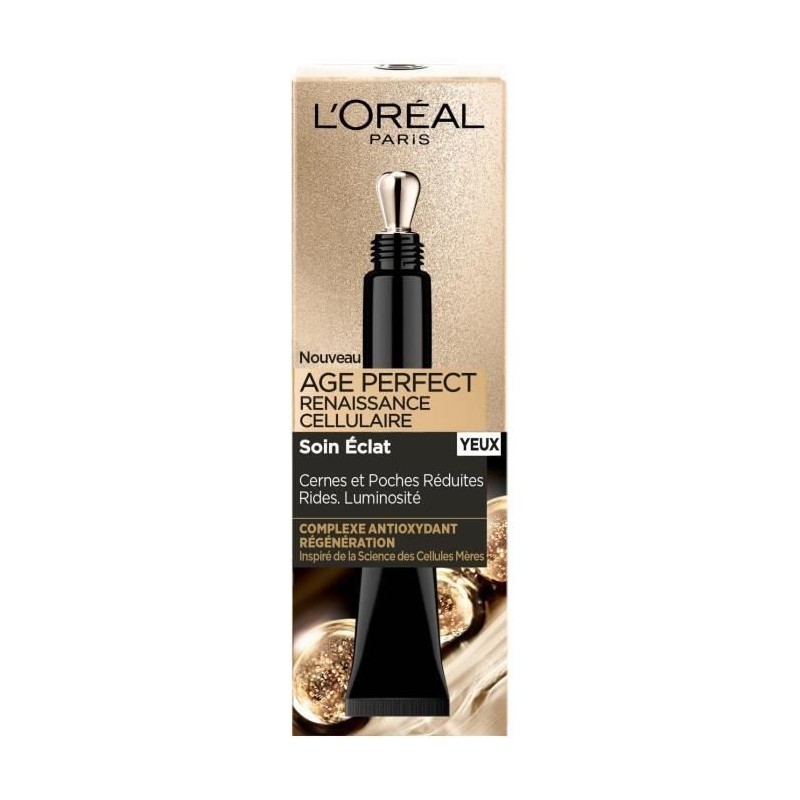 Creme soin Yeux Éclat Age Perfect L'OREAL PARIS - Renaissance Cellulaire - 15 ml