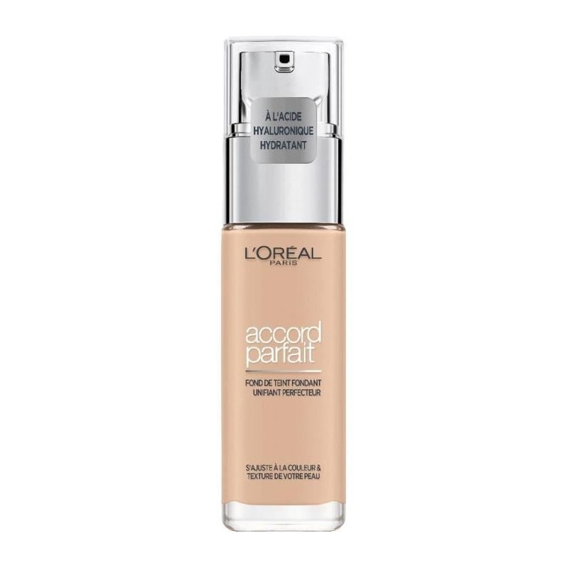 Fond de Teint Accord Parfait L'OREAL PARIS Fondant Unifiant Perfecteur 2R - Vanille Rosé - 30 ml