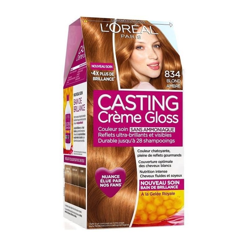 Coloration L'OREAL Casting Creme Gloss - Blond Ambré 834