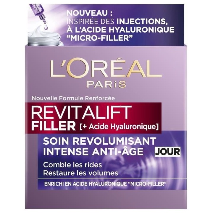 Soin revolumisant Intense Anti-âge L'OREAL Revitalift Filler +Acide H