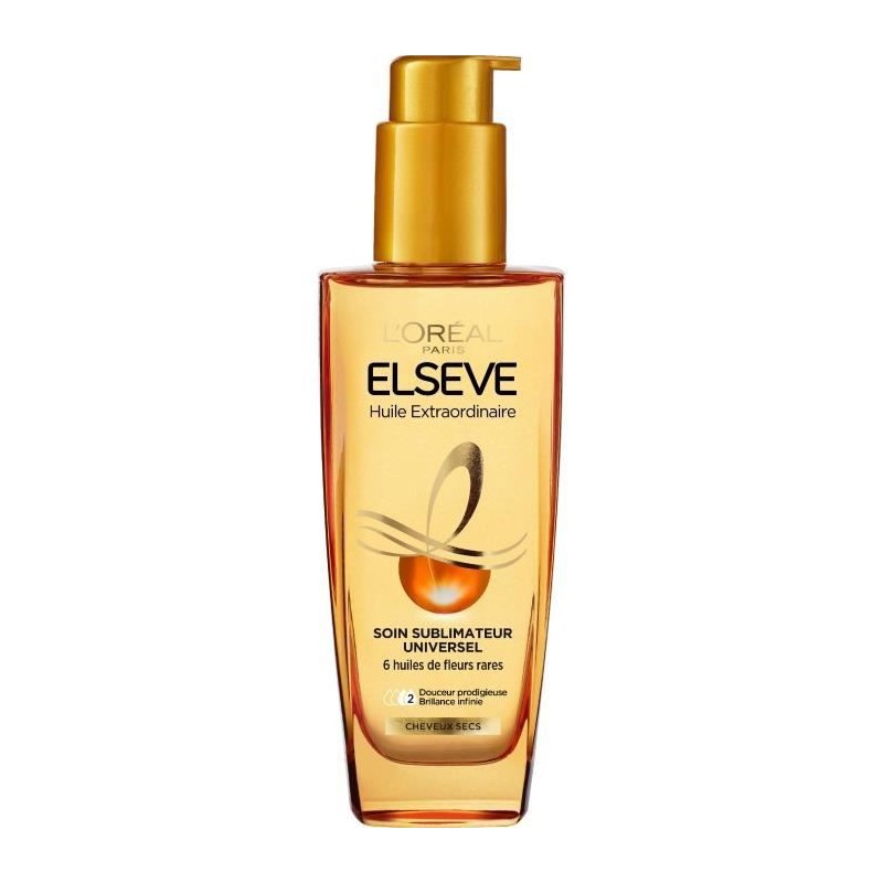 Soin Sublimateur Elseve L'OREAL PARIS Huile Extraordinaire Universel - Cheveux Secs - 100 ml