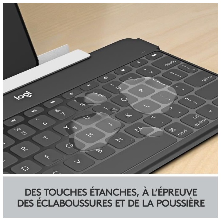 LOGITECH - Clavier Keys-To-Go - Bluetooth ultra-léger, ultra-portable