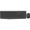 LOGITECH Ensemble Clavier Souris MK235 - Sans Fil - AZERTY - Récepteur USB