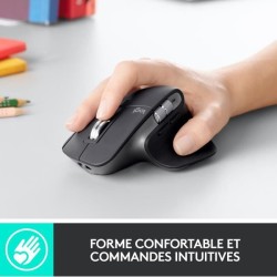 Souris sans fil - Logitech - MX Master 3 - Bluetooth/Radio Fréquence - USB - 7 Boutons - Graphite