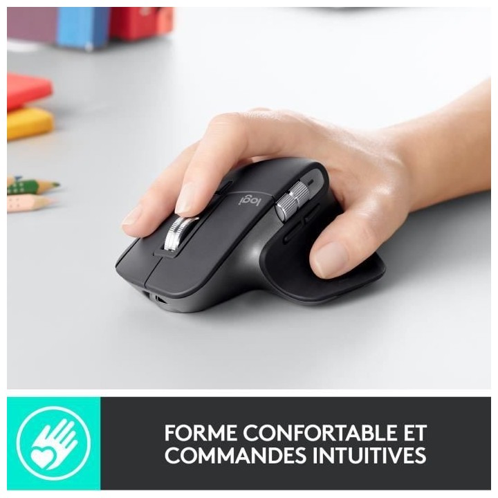Souris sans fil - Logitech - MX Master 3 - Bluetooth/Radio Fréquence