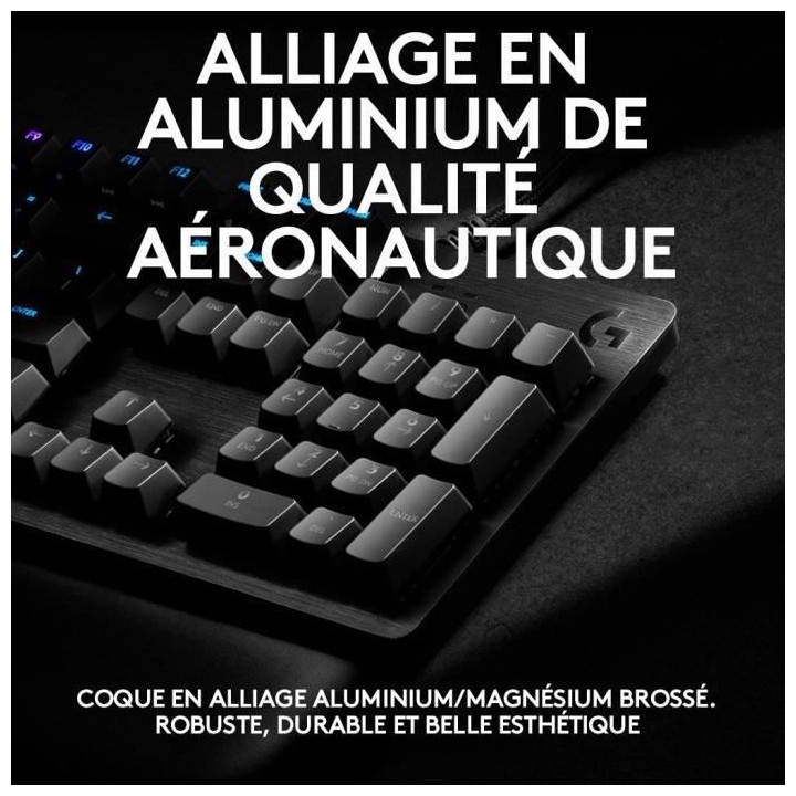 Logitech G - Clavier Gaming - G513 Mécanique - LIGHTSYNC RVB avec swi