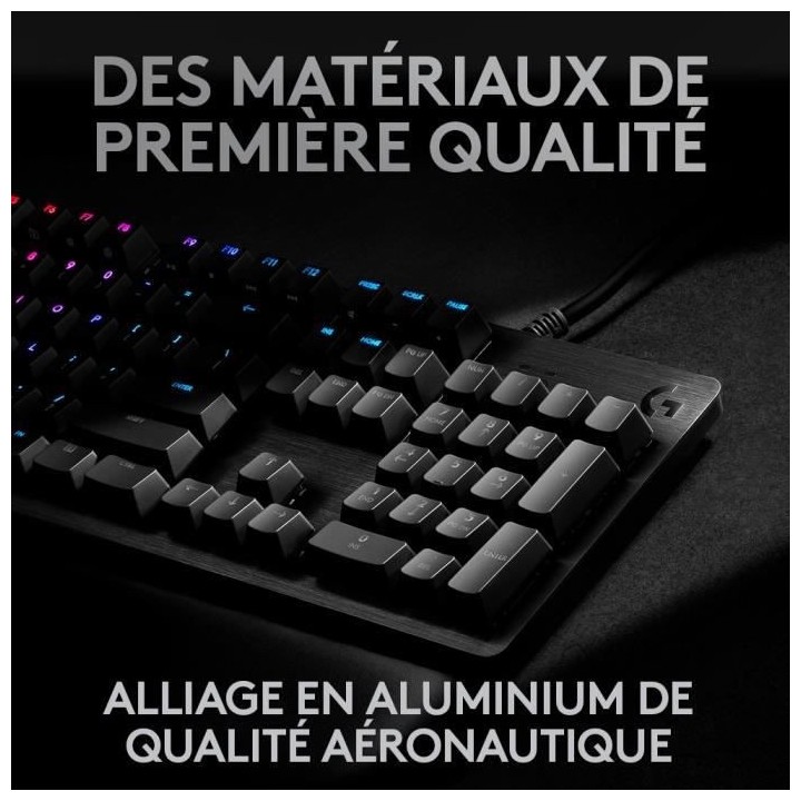 LOGITECH G - Clavier Lightsync G512 - Carbon - Switchs GX Brown