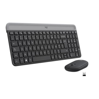 Logitech - Ensemble Clavier + Souris sans Fil et silencieux MK470 Ultr