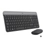 Logitech - Ensemble Clavier + Souris sans Fil et silencieux MK470 Ultra-fin - Disposition Compacte et Plate - Récepteur USB 2,4