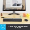 Logitech - Ensemble Clavier + Souris sans Fil et silencieux MK470 Ultra-fin - Disposition Compacte et Plate - Récepteur USB 2,4