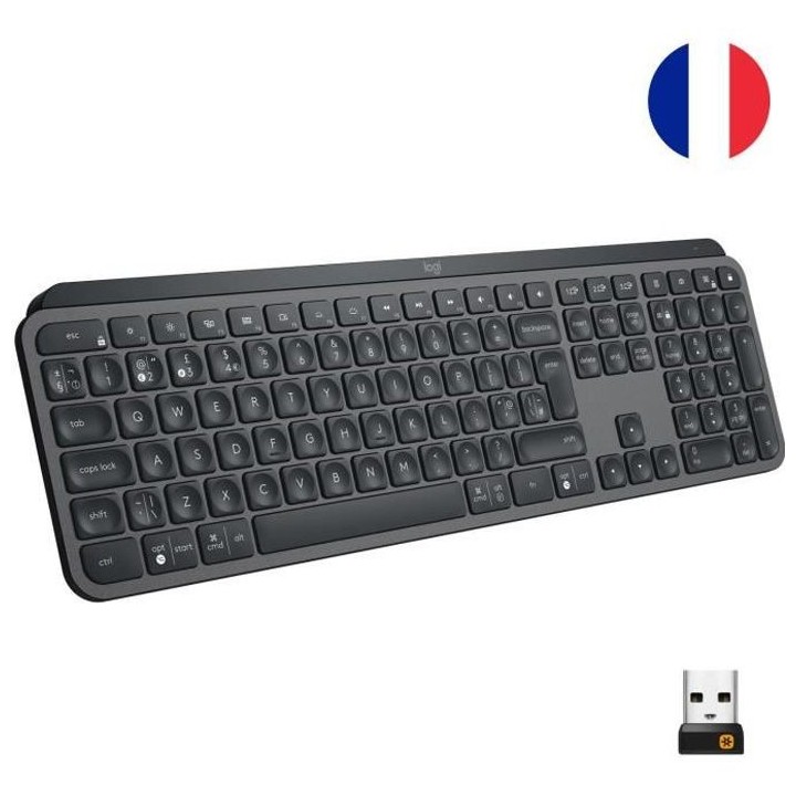 LOGITECH - Clavier sans fil MX Keys - Connectivité - USB Interface -
