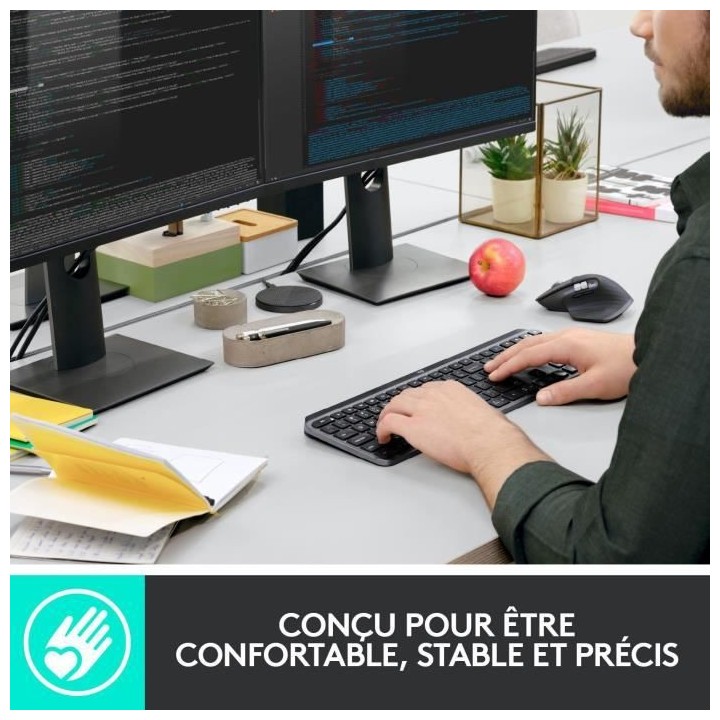 LOGITECH - Clavier sans fil MX Keys - Connectivité - USB Interface -