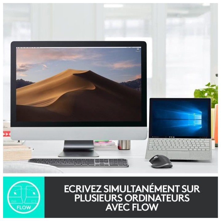 LOGITECH - Clavier sans fil MX Keys - Connectivité - USB Interface -