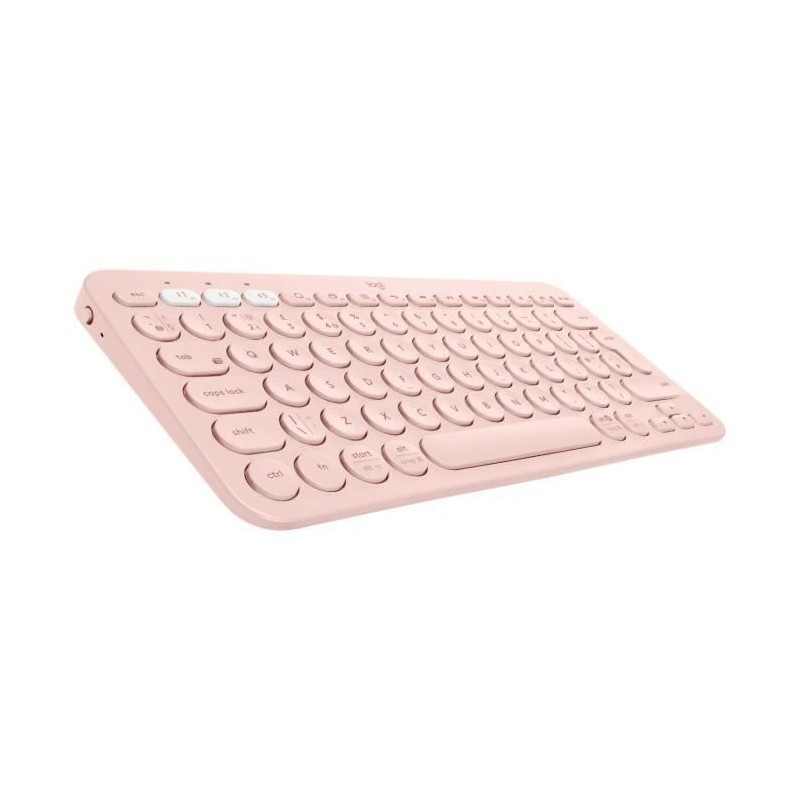 Clavier - Sans fil - LOGITECH - K380 multi device - BLUETOOTH - Design Compact - Rose