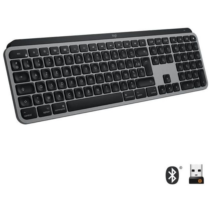 Clavier - Sans fil - Logitech - MX KEYS - Pour MAC - Rétroéclairé -