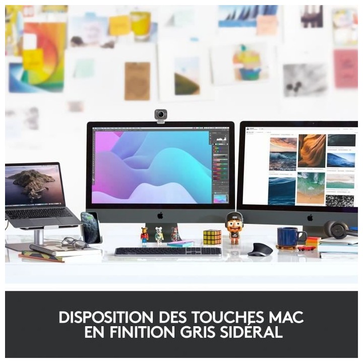 Clavier - Sans fil - Logitech - MX KEYS - Pour MAC - Rétroéclairé -