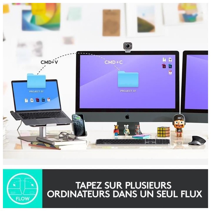 Clavier - Sans fil - Logitech - MX KEYS - Pour MAC - Rétroéclairé -