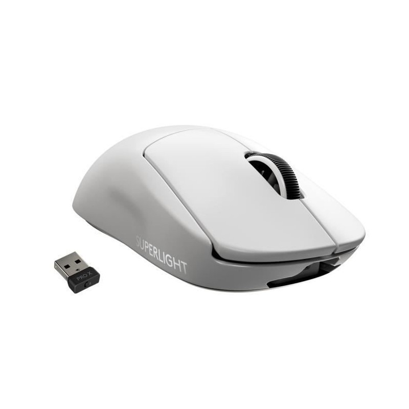 Souris Gaming - sans fil - LOGITECH G - PRO X SUPERLIGHT - Blanc