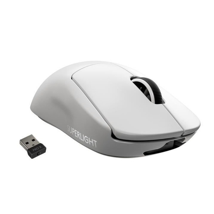 Souris Gaming - sans fil - LOGITECH G - PRO X SUPERLIGHT - Blanc