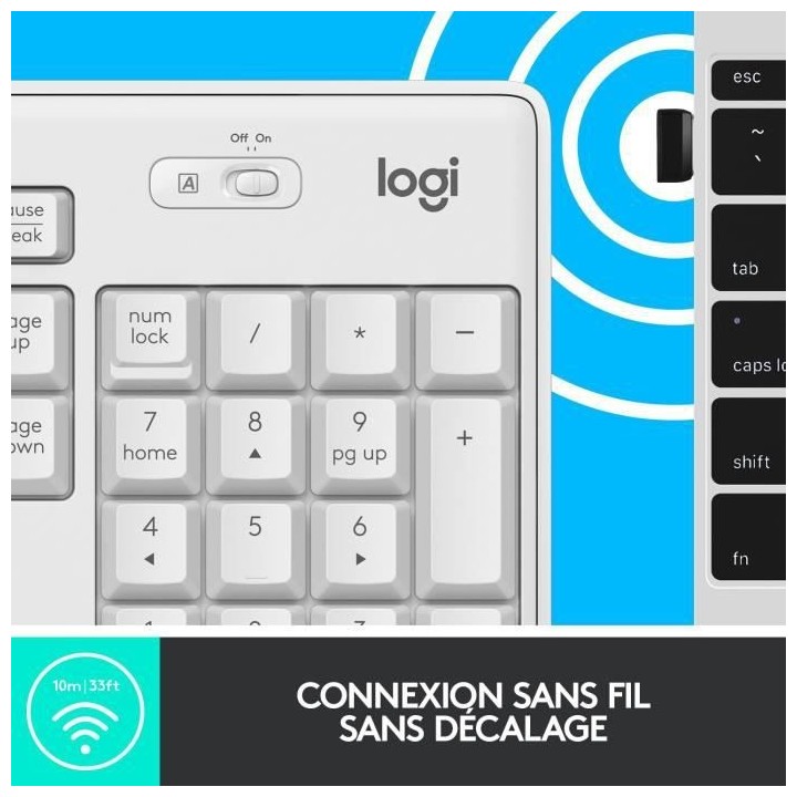 Pack Clavier Souris - Sans fil - Logitech - MK295 - SilentTouch - Pav