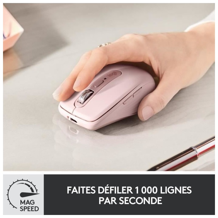 Souris sans fil - Logitech - MX Anywhere 3 - Ergonomique - Bluetooth -