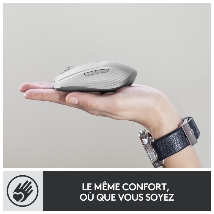 Souris sans fil - Logitech - MX Anywhere 3 - Ergonomique - Bluetooth -