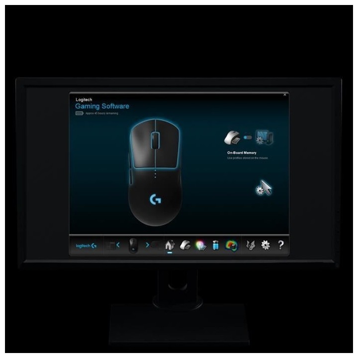 LOGITECH - Souris Gamer Sans Fil G Pro - Noir