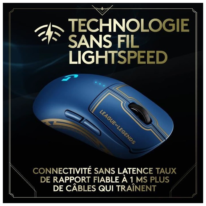 Souris Gaming Sans Fil - Logitech G - PRO X LIGHTSPEED - Edition Offic