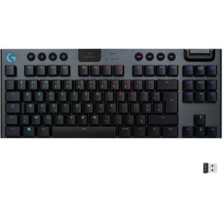 Clavier gaming mécanique Logitech G915 TKL LIGHTSPEED RVB sans fil, s