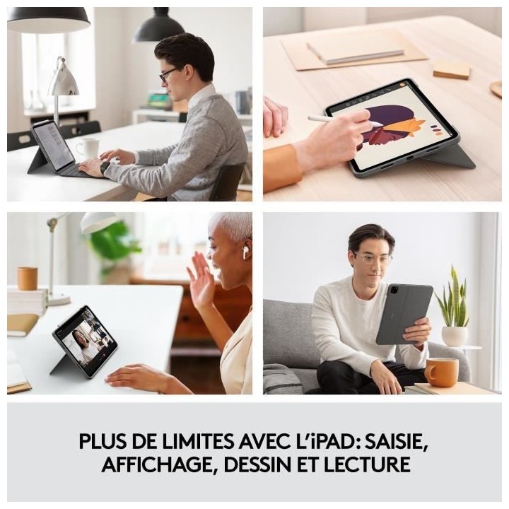 Clavier et étui - Tablette - Logitech - COMBO TOUCH IPAD PRO 11 - APP