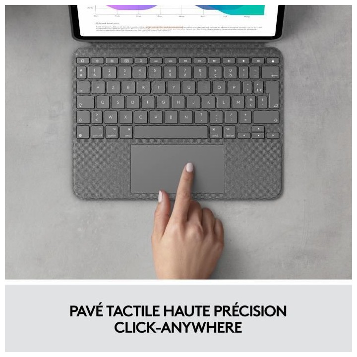 Clavier et étui - Tablette - Logitech - COMBO TOUCH IPAD PRO 11 - APP
