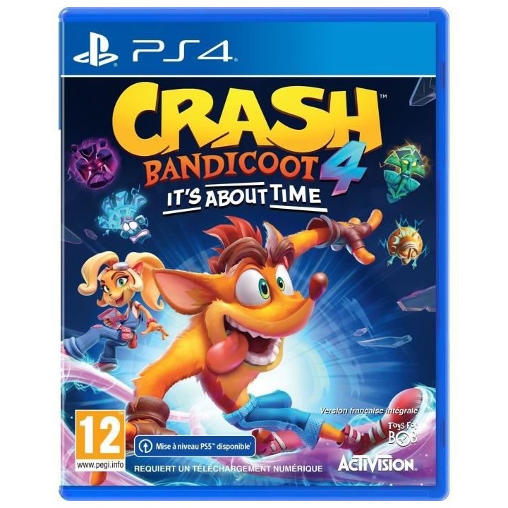 Crash Bandicoot 4 : It's About Time Jeu PS4 (Upgrade Gratuit pour PS5)